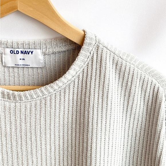 Old Navy Other - Old Navy Girls 8 Light Gray Chenille Sweater | Ultra Soft Cozy Neutral